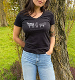 Be Kind To All Kinds | Womens Fitted V-Neck