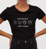Friends Not Food | Womens Fitted Tee