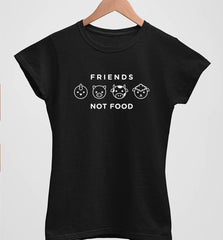 Friends Not Food | Womens Fitted Tee