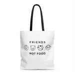 Friends Not Food | Vegan Tote Bag