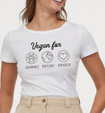 Vegan For | Womens Fitted Tee